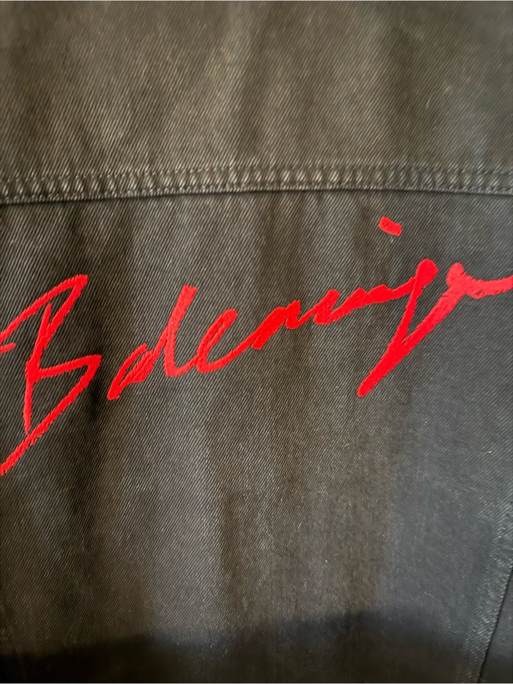 Balenciaga Signed Black denim jacket